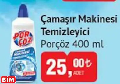 PORÇÖZ  ÇAMAŞIR MAKİNESİ TEMİZLEYİCİ